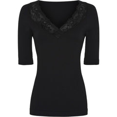 Belen rib v-lace Top SS - Tim og Simonsen - London Bazar