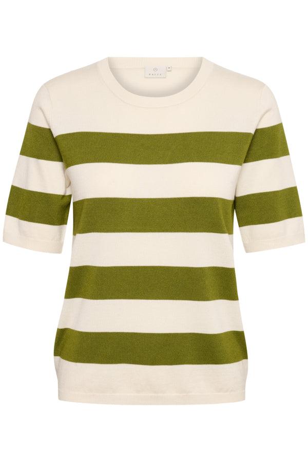 KAmala Striped Knit - Green/Turtledove - Kaffe - London Bazar