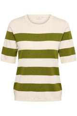 KAmala Striped Knit - Green/Turtledove - Kaffe - London Bazar