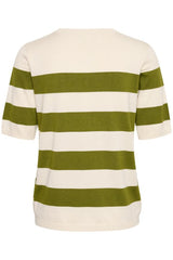 KAmala Striped Knit - Green/Turtledove - Kaffe - London Bazar