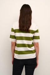 KAmala Striped Knit - Green/Turtledove - Kaffe - London Bazar