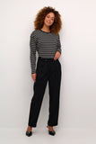 KAmerle Button Pants - Black Deep - Kaffe - London Bazar