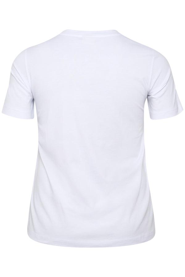 KCdiana T-Shirt - Optical white / Yellow - Kaffe Curve - London Bazar