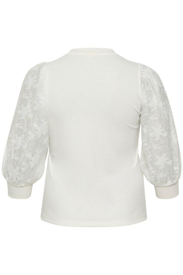 KCflori Jersey Blouse - Chalk - Kaffe Curve - London Bazar