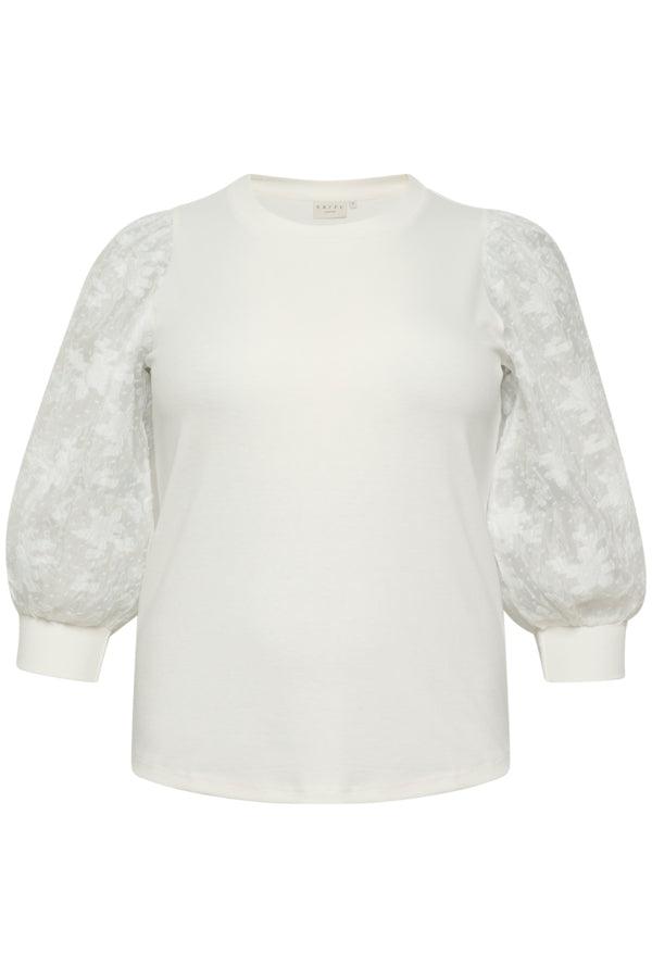 KCflori Jersey Blouse - Chalk - Kaffe Curve - London Bazar