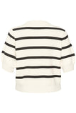 KCmela Cardigan - Chalk/Black stripe - Kaffe Curve - London Bazar