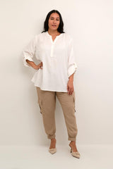 KCmille Blouse - Chalk - Kaffe Curve - London Bazar