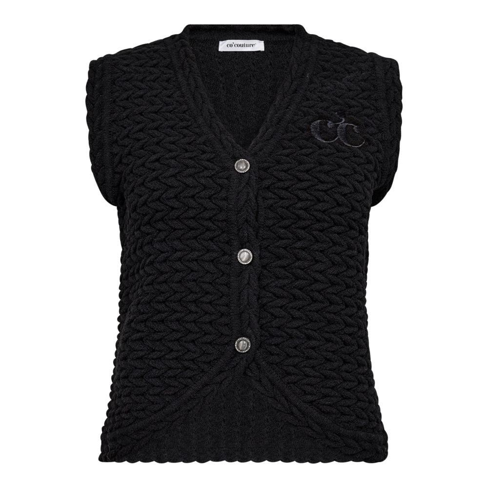 MillyCC Knit Vest - Black - Co’couture - London Bazar