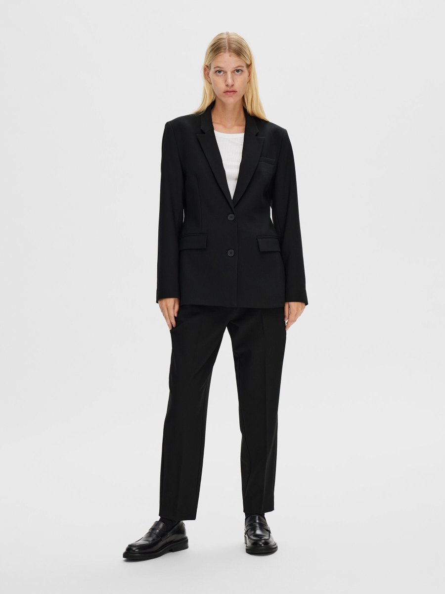 SLFRITA LS CLASSIC BLAZER FD NOOS - Black - Selected Femme - London Bazar