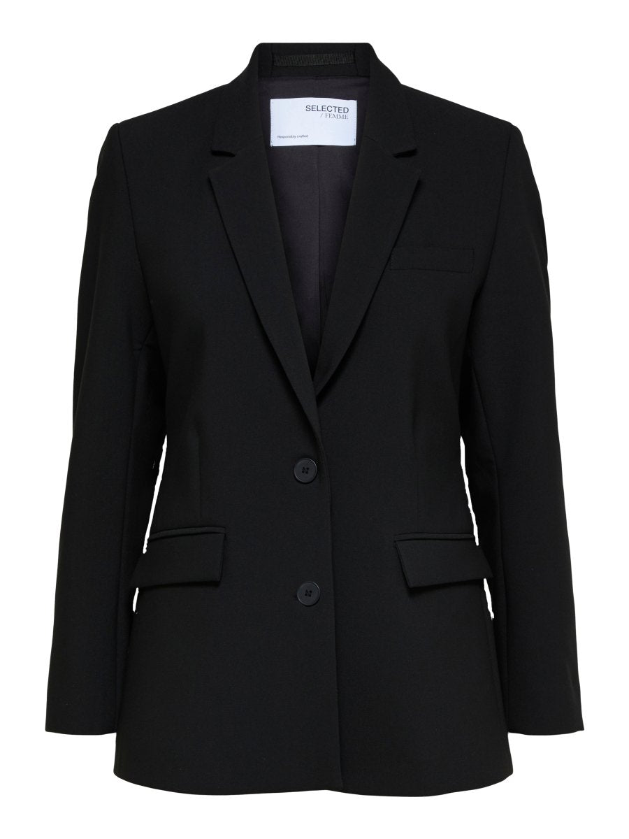 SLFRITA LS CLASSIC BLAZER FD NOOS - Black - Selected Femme - London Bazar